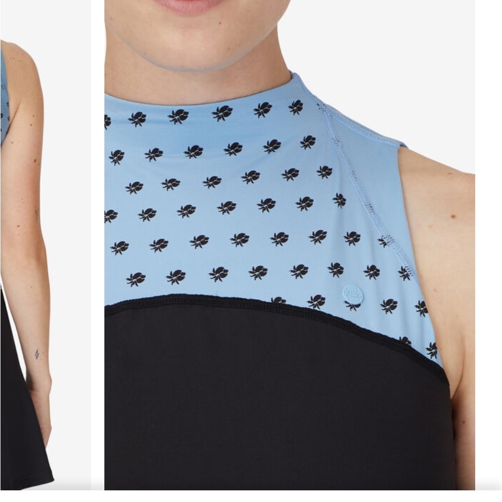 Fila Women's Wild Card Tennis Dress With Shorts Blue/Black Size XS $90 MSRP - Picture 3 of 7